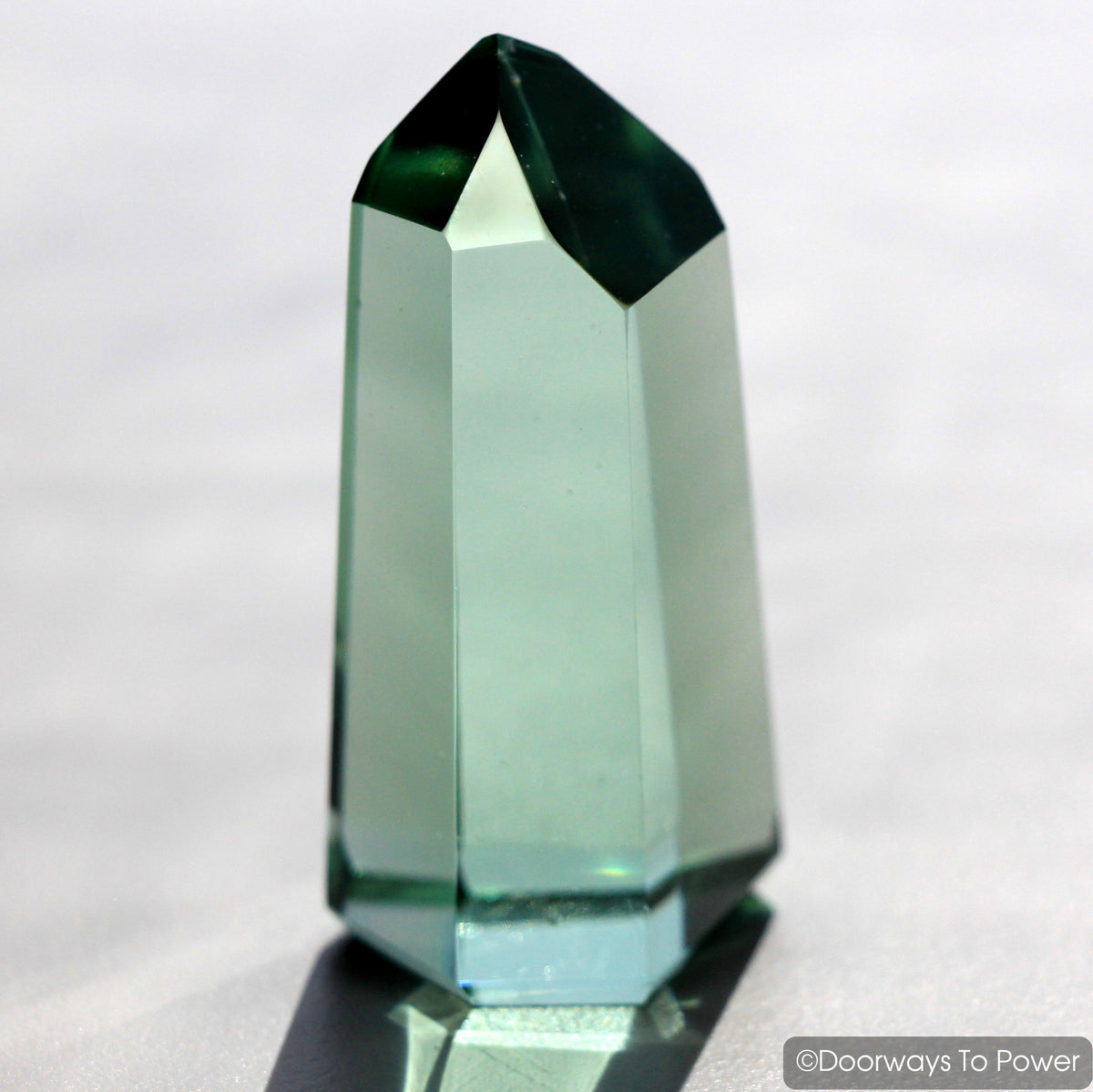 John of God Green Obsidian Casa Crystal Point