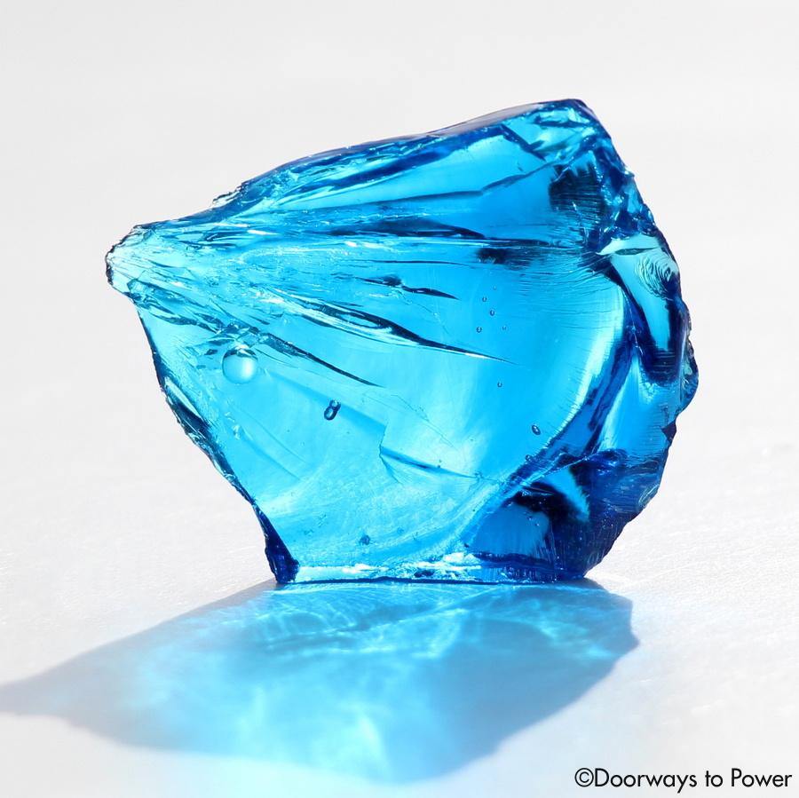Electric Blue Atlantean Andara Crystal 'Pleiadian Emissaries of the Light'
