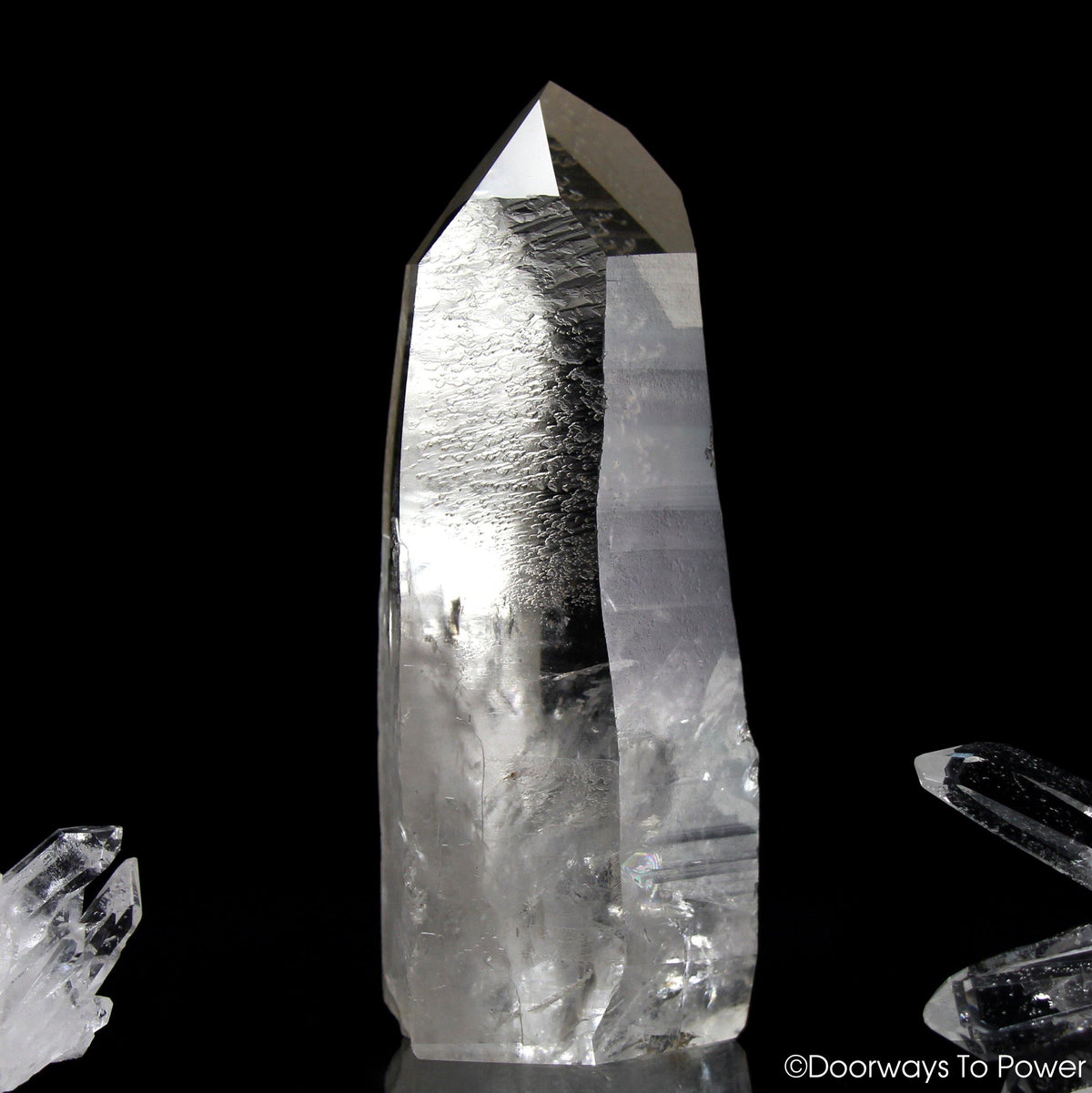 Golden Lemurian Seed Quartz Crystal Point & Master Dow Record Keeper