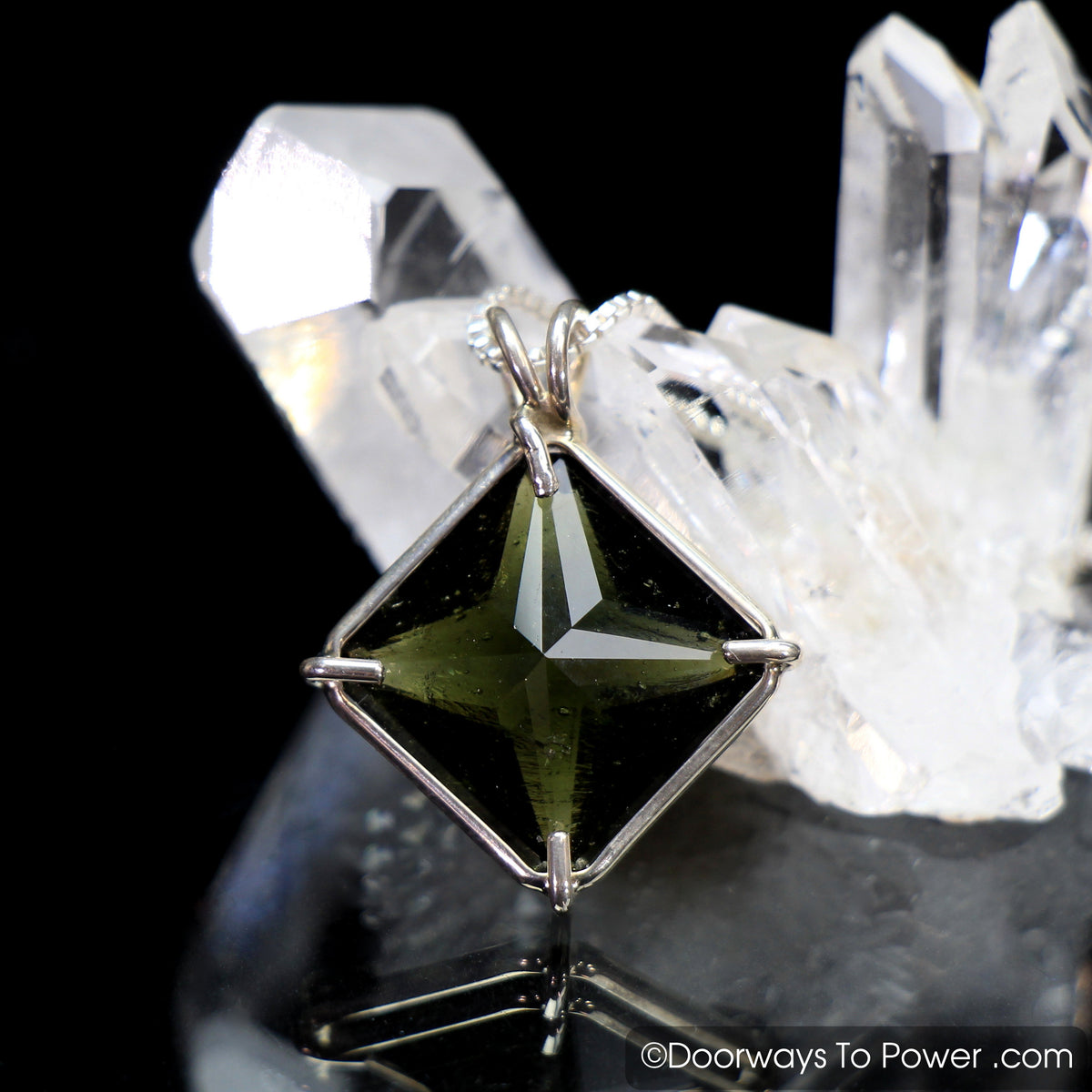 Moldavite Magician Stone Pendant