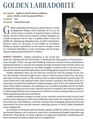 Golden Labradorite Properties Book of Stones