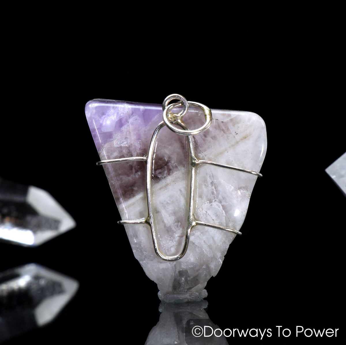 Amazez Azeztulite Crystal Pendant Azozeo Activated .925 SS