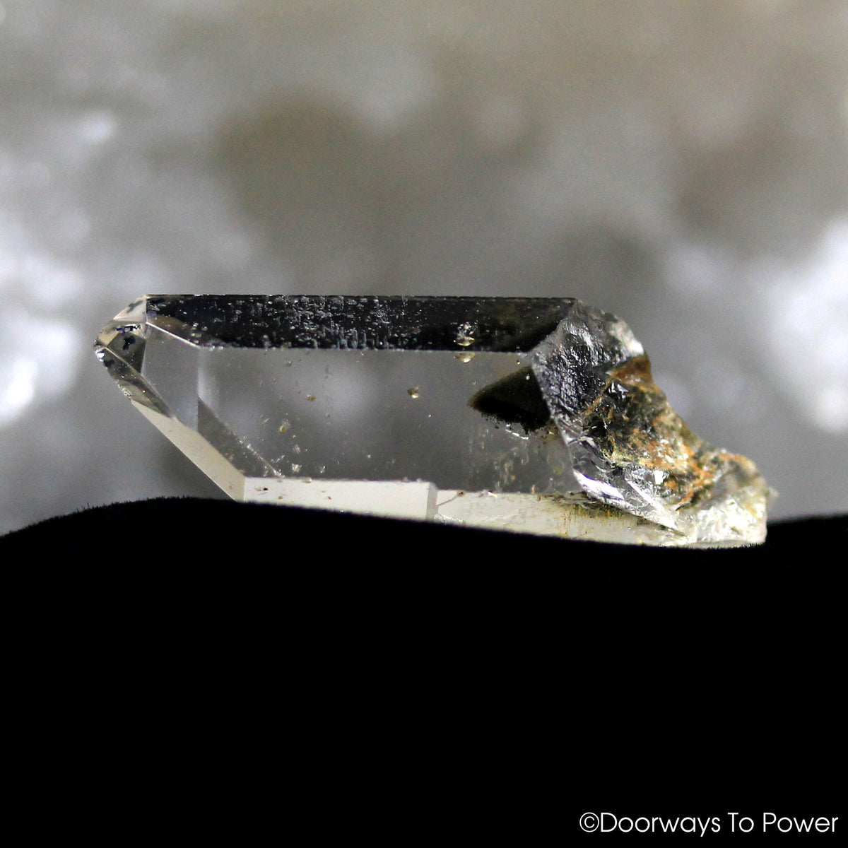 Brookite in Natural Quartz Point Record Keeper Synergy 12 Stone