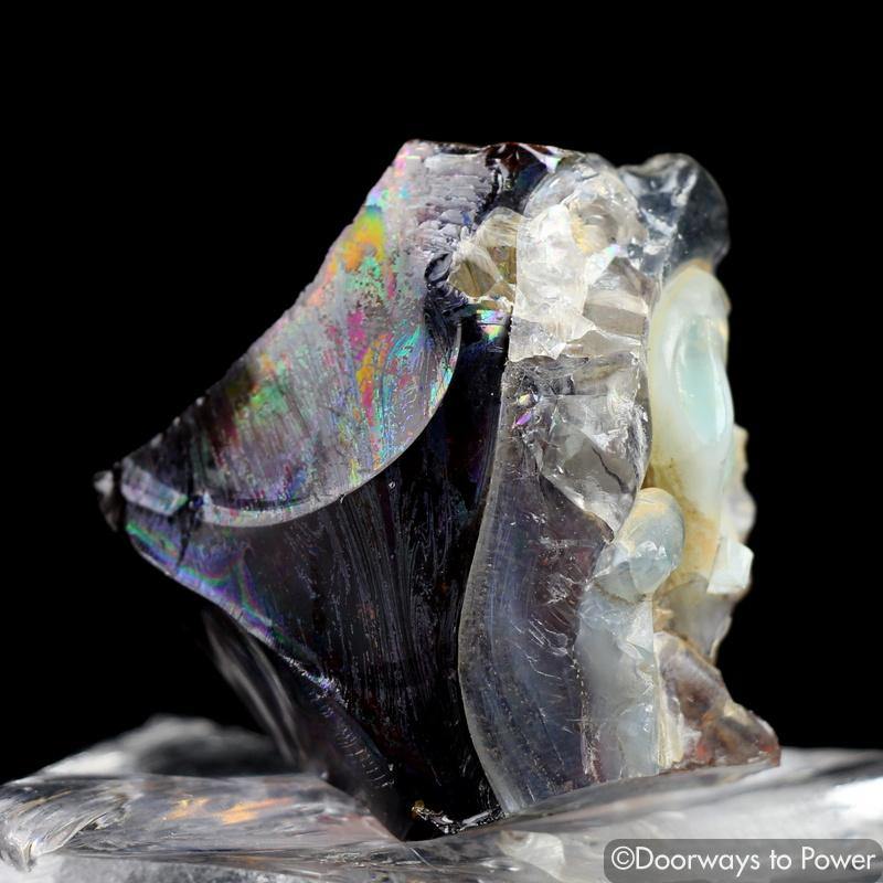 Bi Color Gem Smokey Earth Shaman Cosmic Ice Andara Crystal 
