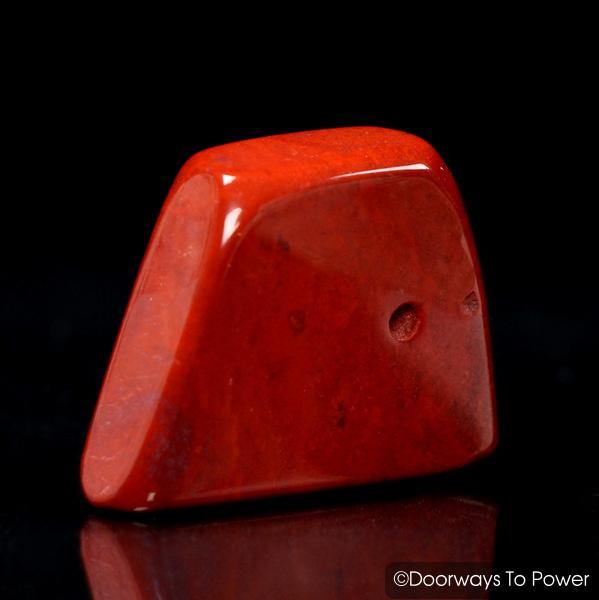 Red Fire Azeztulite Crystal Polished Tumbled Stone