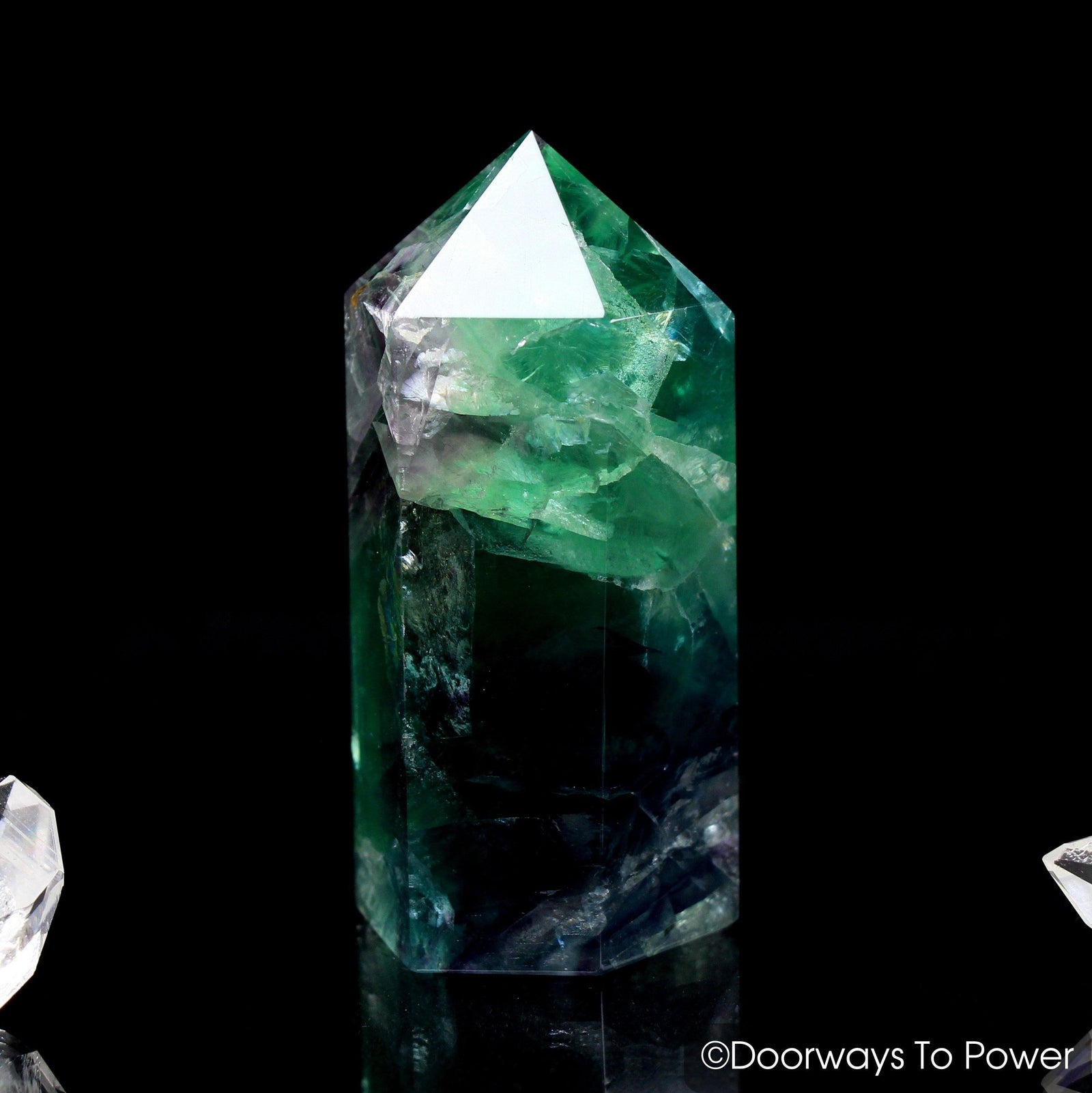 John of God Blessed Rainbow Fluorite Generator Crystal