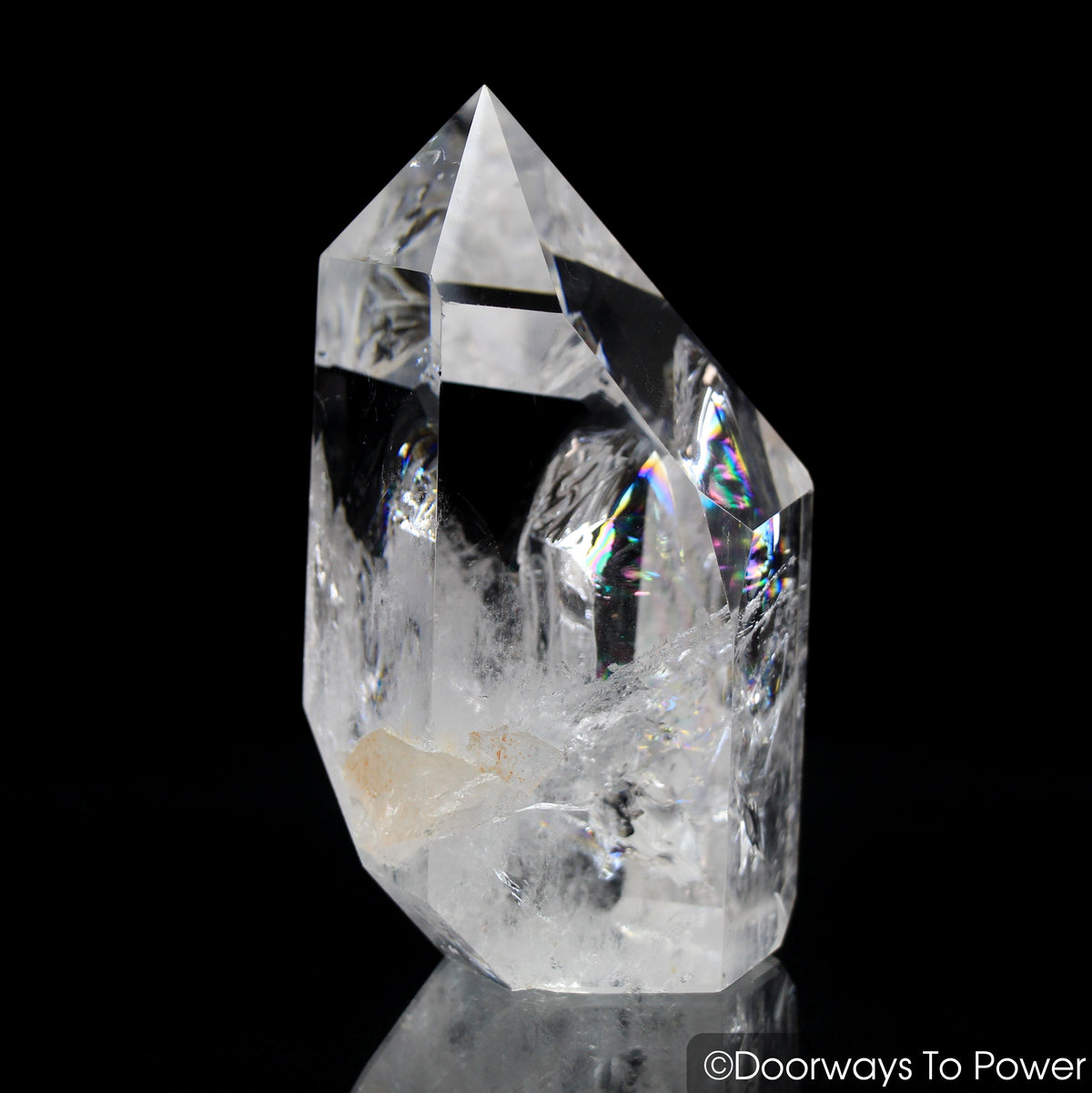 John of God Manifestation Quartz Crystal Point Rainbows 