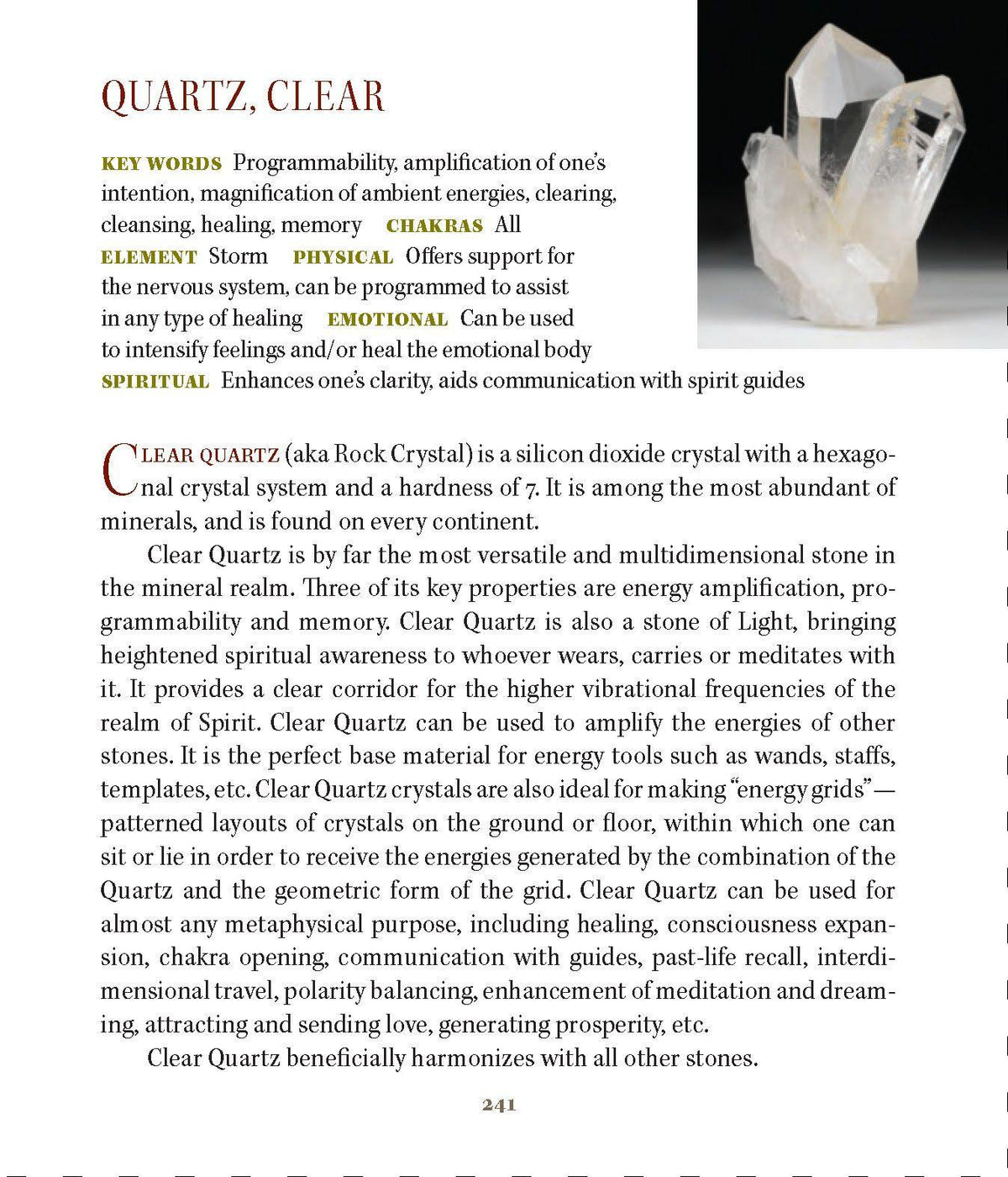 Clear Quartz Properties