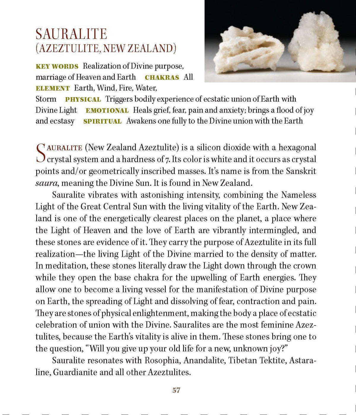 Sauralite Azeztulite Metaphysical Properties