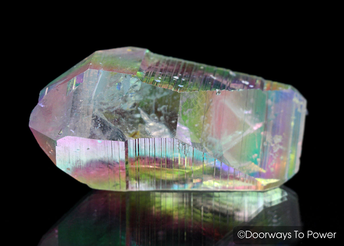 Lemurian Light Angel Aura Quartz Crystal Record keeper