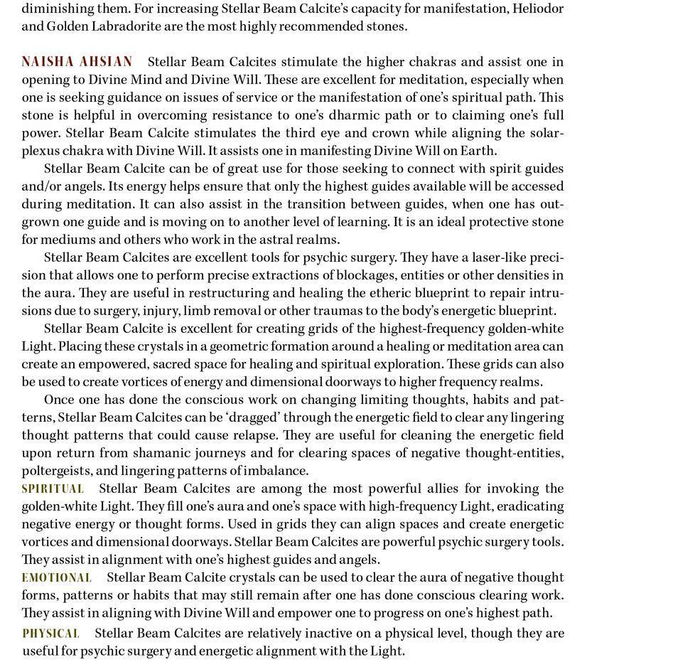 Stellar Beam Calcite Metaphysical Properties