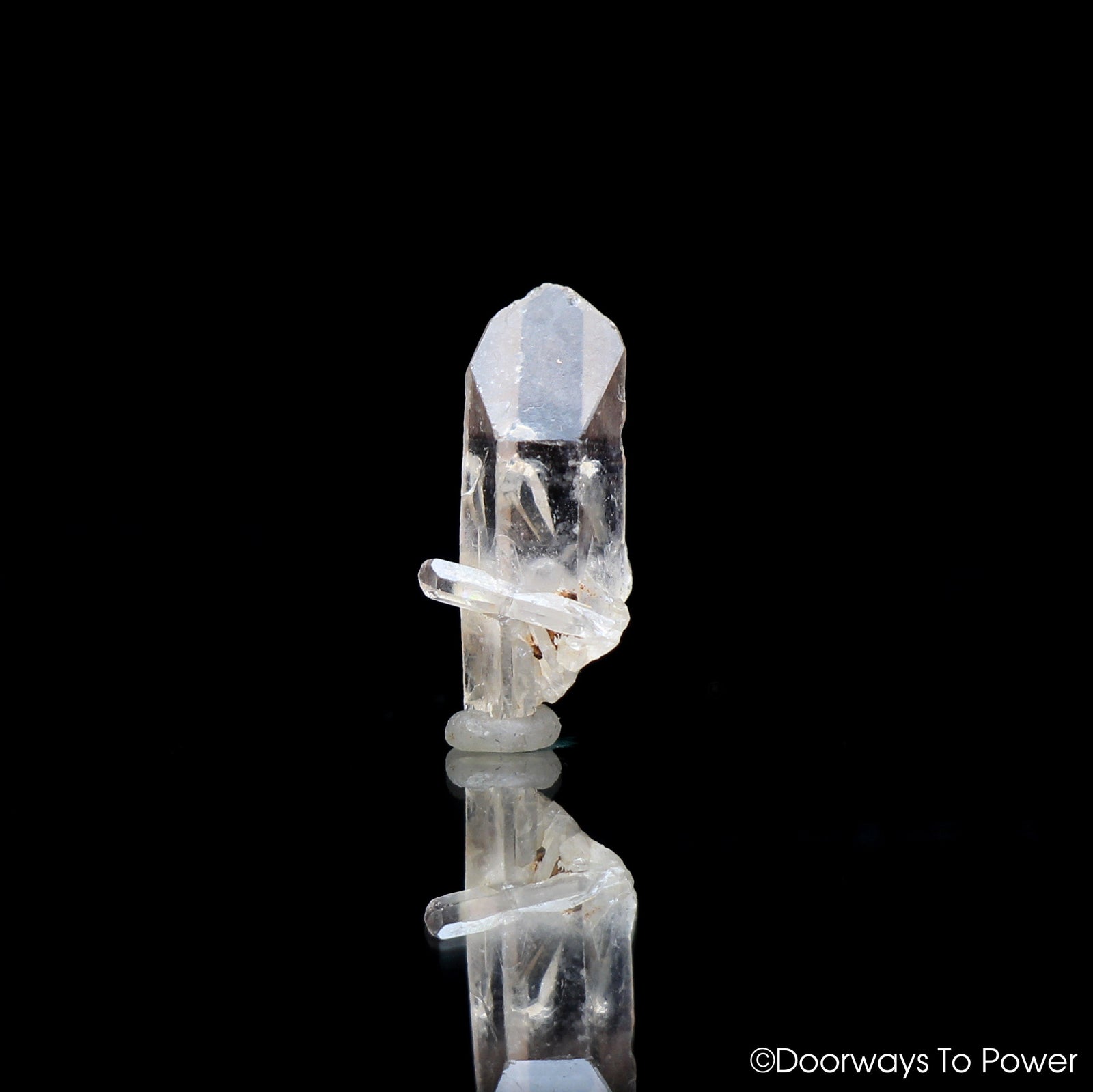 Satyaloka Clear Azeztulite Quartz Crystal Point - Inner Child Penetrator Crystal