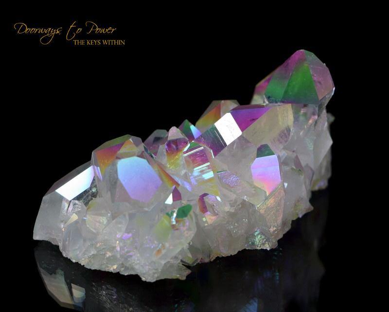 Angel Aura Arkansas Quartz Vortex Activation Record Keeper Cluster