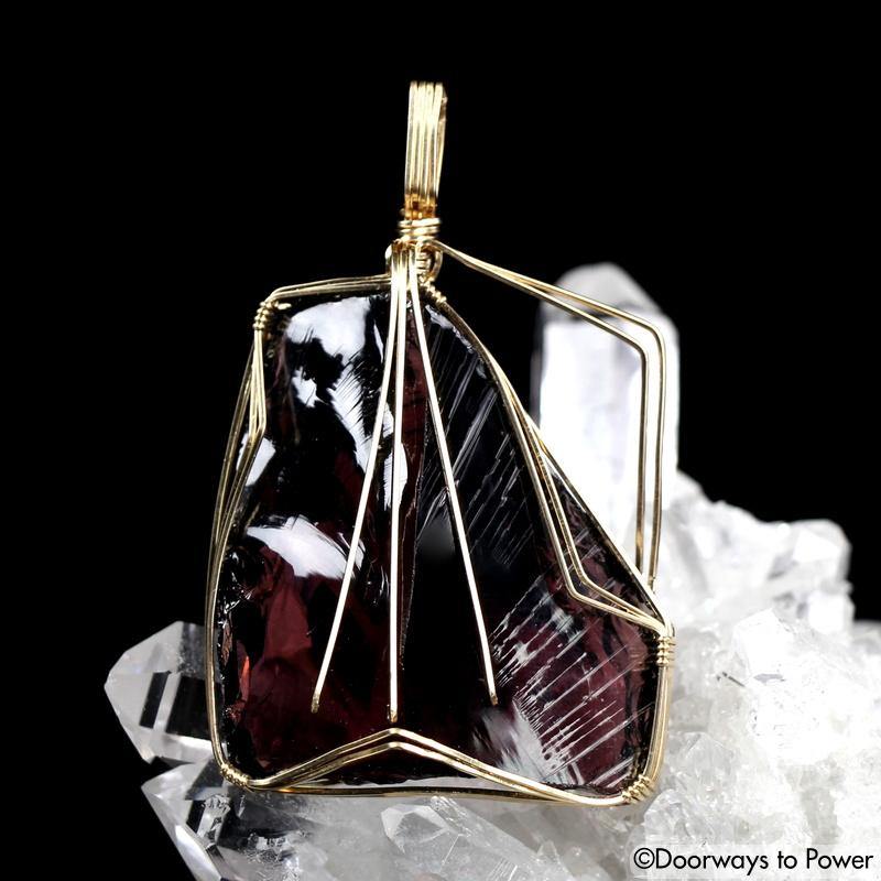 Power of Kings Andara 14k Gold Crystal Pendant