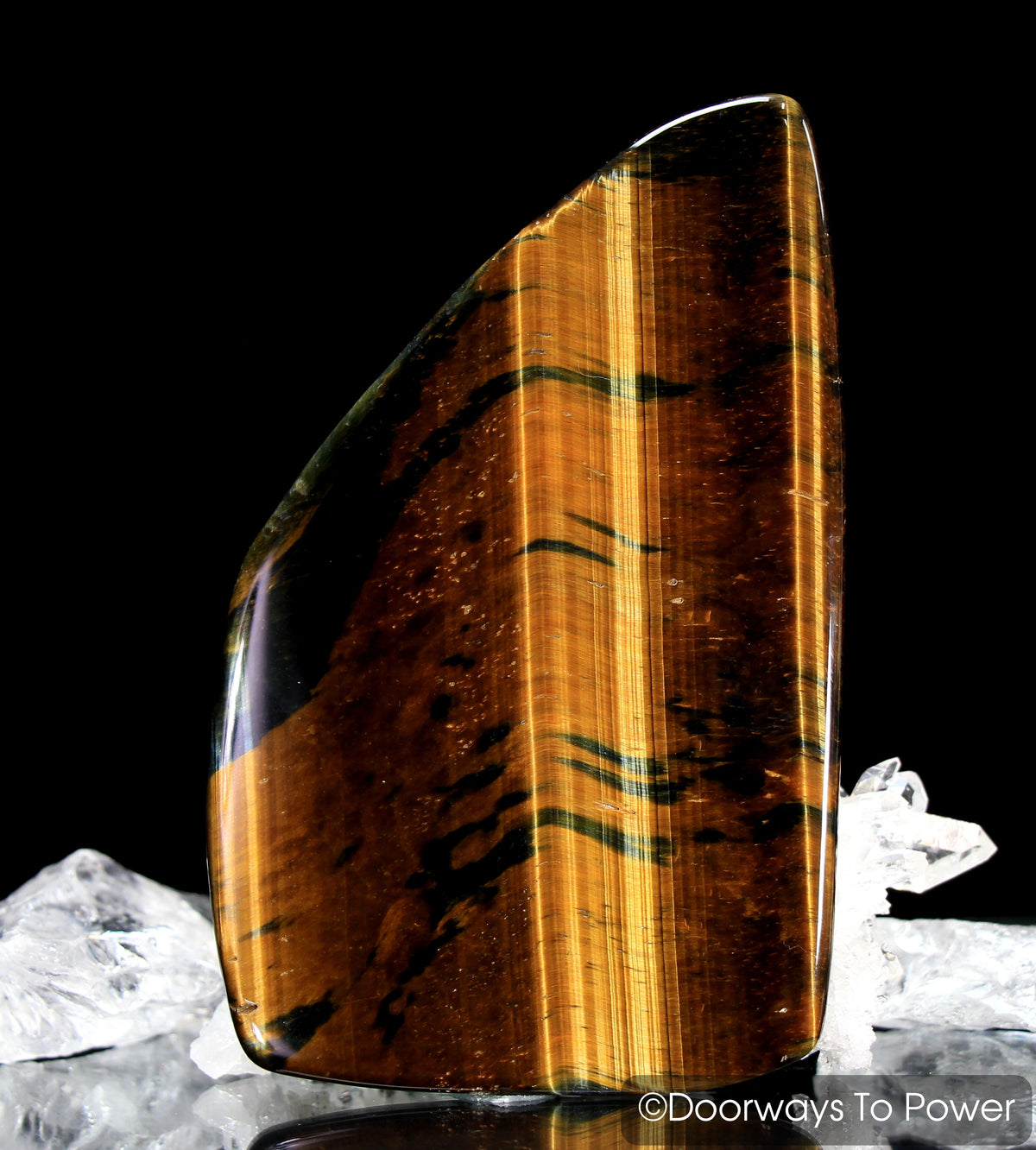 Tigers Eye "Voyager' Meditation Crystal "Discernment and Balance"