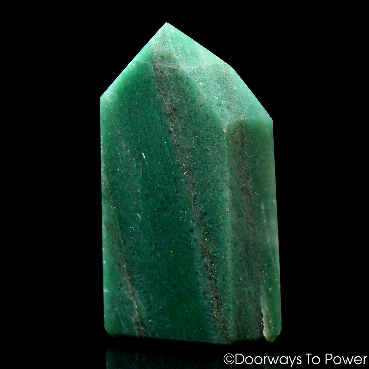John of God Green Aventurine & Pyrite Casa Crystal