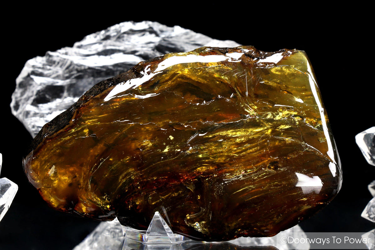 Sumatra Blue Amber Polished Specimen