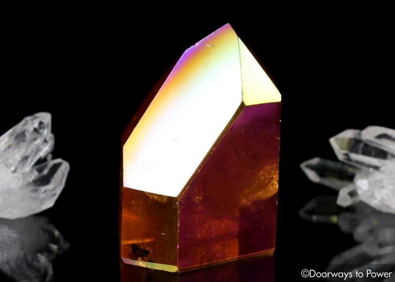 Golden Aura Lemurian Quartz Portal Time Link Isis Crystal