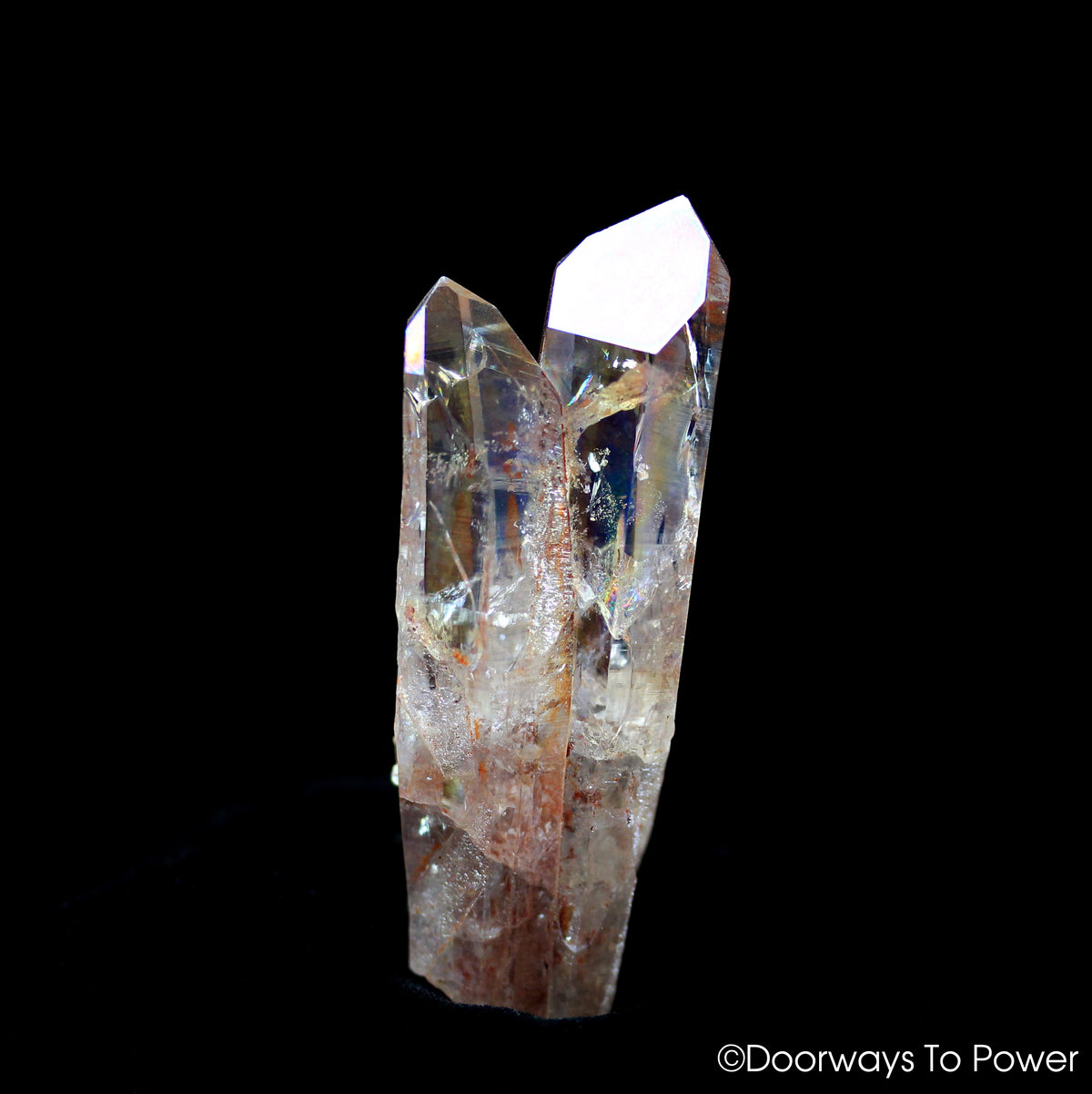 Angel Aura Quartz Starbrary Tantric Twin Crystal 'Twin Flame'