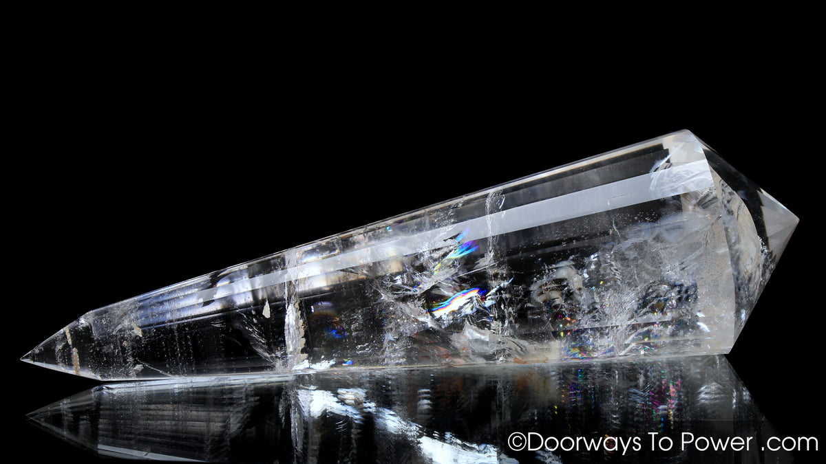 John of God Crystal 24 Sided Vogel Healing Wand 'Elevated Consciousness'