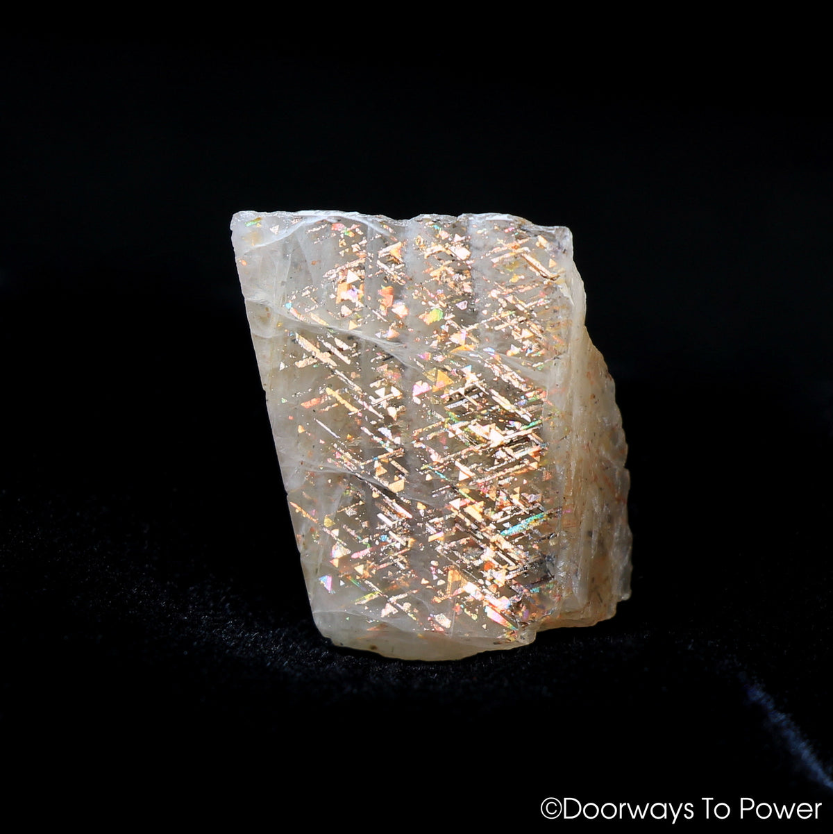 Rainbow Lattice Sunstone Gemstone