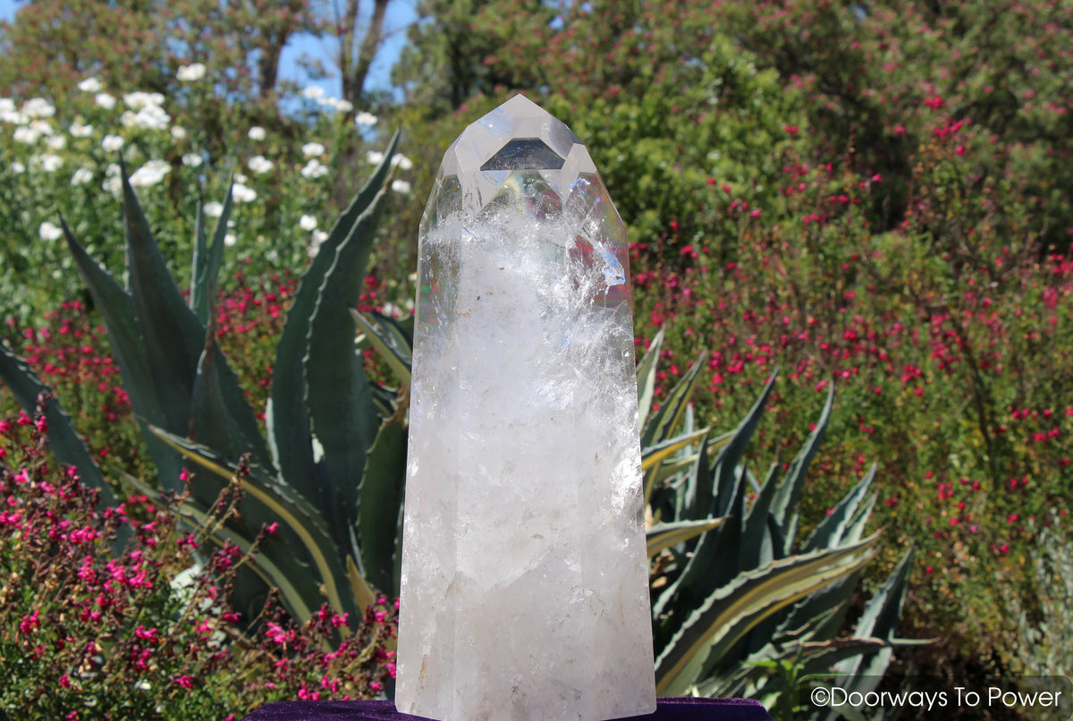 John of God Crystal Point Dow & Devic Temple Master Crystal 'PURE LIGHT' 27 + lbs