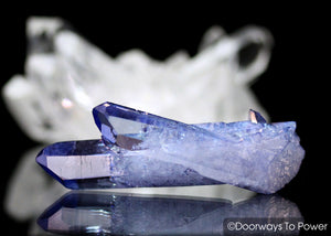 Tanzan Aura Quartz Twin Crystal 'Blue Pearl' Future Time Link
