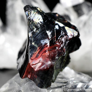 Rare Bi Color Iridium Black Dragons Blood Andara Crystal
