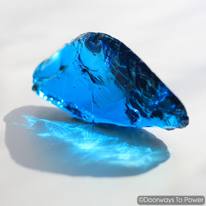 Electric Blue Atlantean Whale Monatomic Andara Crystal