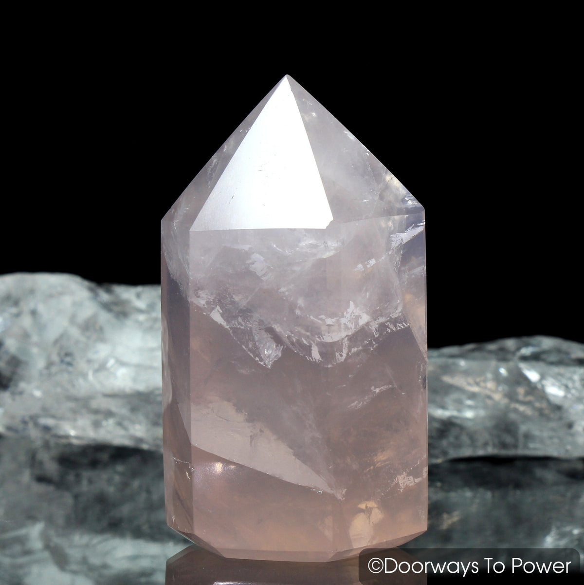 John of God Rose Quartz Casa Generator Crystal Point