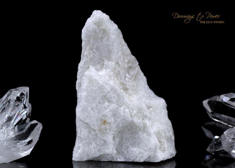 White Azeztulite Crystal Altar Stone