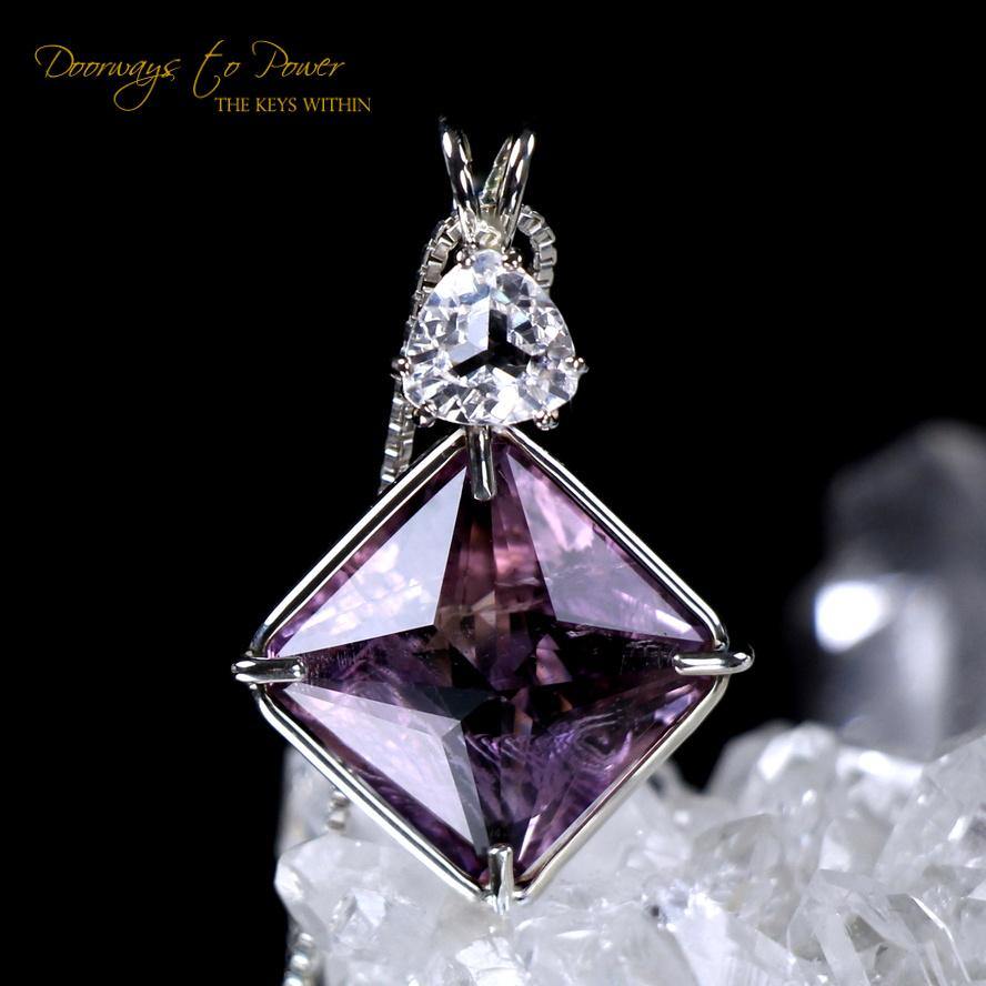 Amethyst & Danburite Magician Stone Pendant