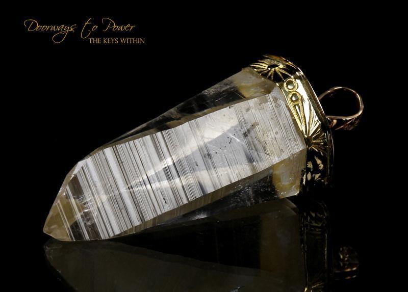 Lemurian Light Language Pendant 22k