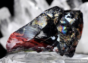 Rare Gem Bi Color Iridium Black Dragons Blood Andara Crystal