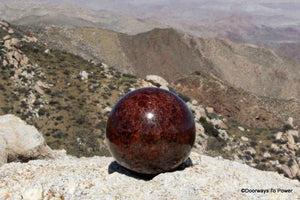 Immaculate 4.5" GARNET Sphere 7 lbs A++ Collector Quality