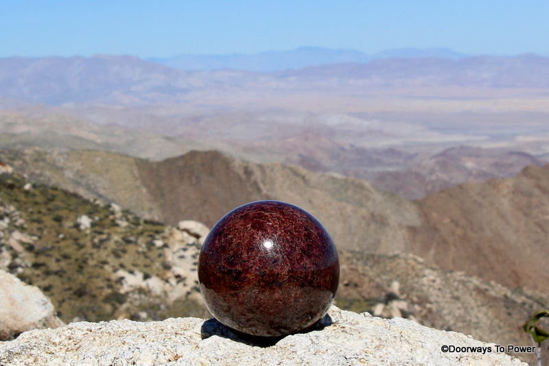 Immaculate 4.5" GARNET Sphere 7 lbs A++ Collector Quality