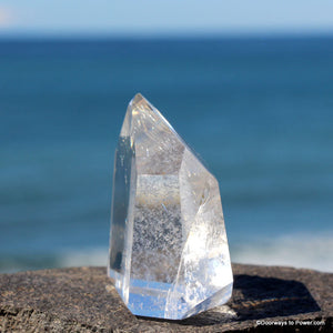 Very Rare LEMURIAN Seed Channeling Crystal  w/ Golden Rutiles