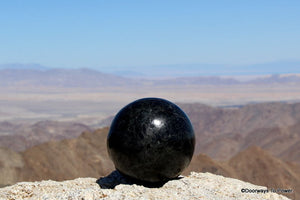 Powerful 5" Black Tourmaline Sphere 7.4 lbs