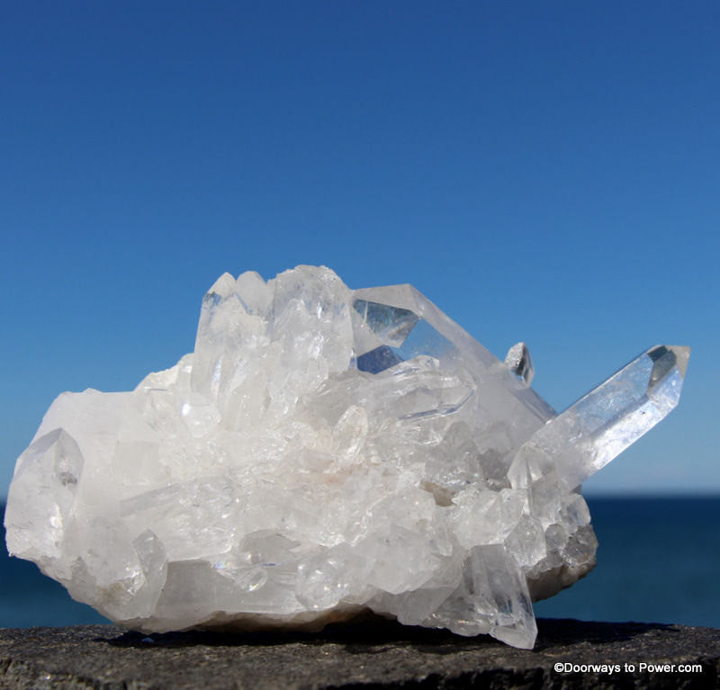 Rare 5.1" John of God Quartz Crystal Cluster