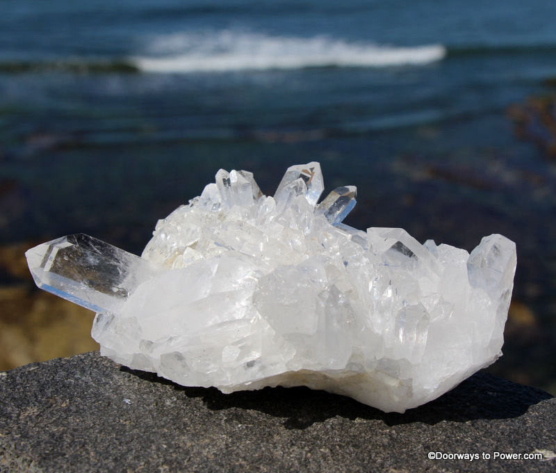 Rare 5.1" John of God Quartz Crystal Cluster