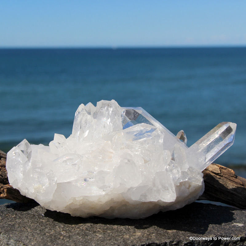 Rare 5.1" John of God Quartz Crystal Cluster