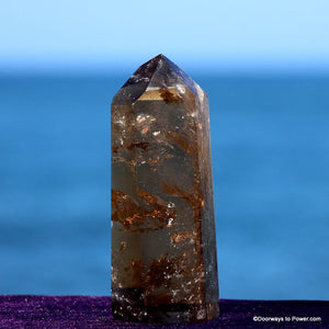 5.4" John of God Smokey Quartz Devic Temple Crystal Point