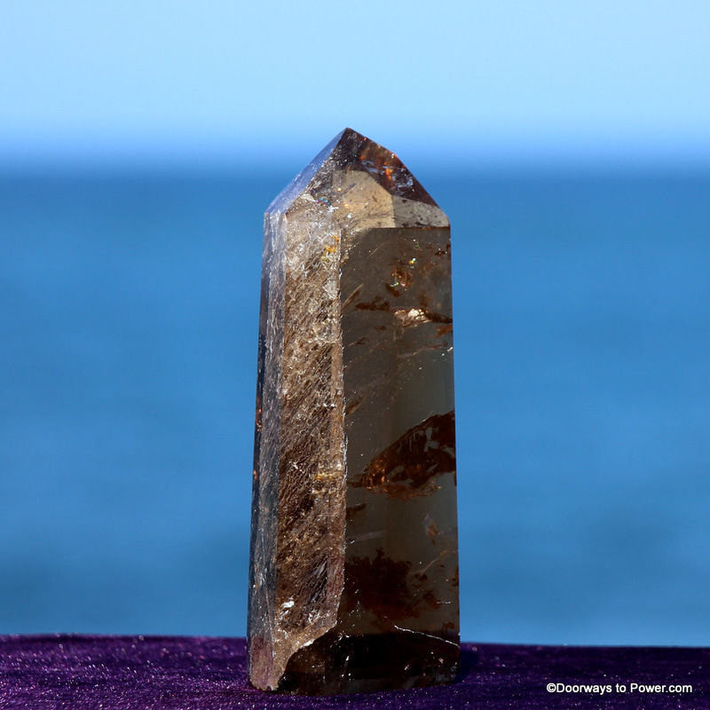 5.4" John of God Smokey Quartz Devic Temple Crystal Point