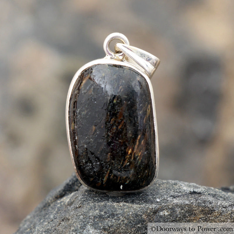 Nuummite Magicians Stone Pendant  Very Rare * Mine is Closed * A ++ QUALITY